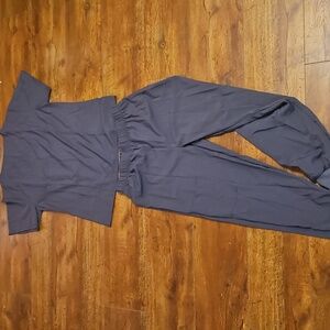 Dark Gray Scrub Set